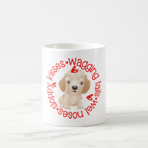 Golden Retreiver dog, sloppy kisses Coffee Mug
