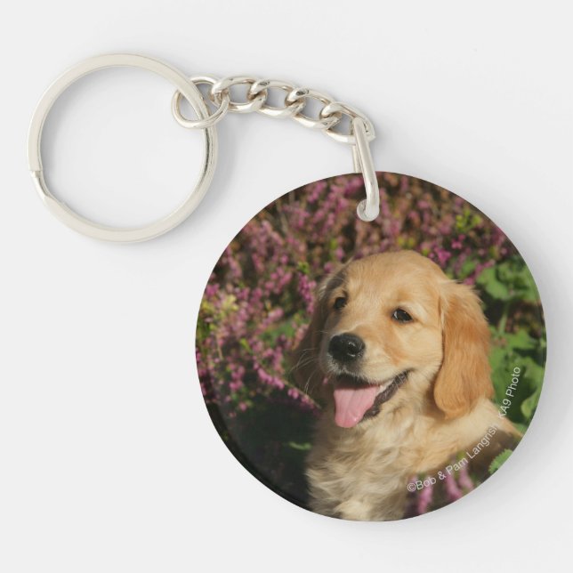Golden Retreiver Puppy Key Ring (Front)