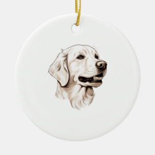Golden Retriever 2 Ceramic Tree Decoration