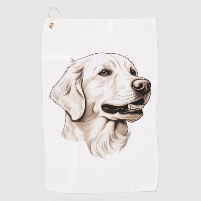 Golden Retriever  2 Golf Towel (Front)
