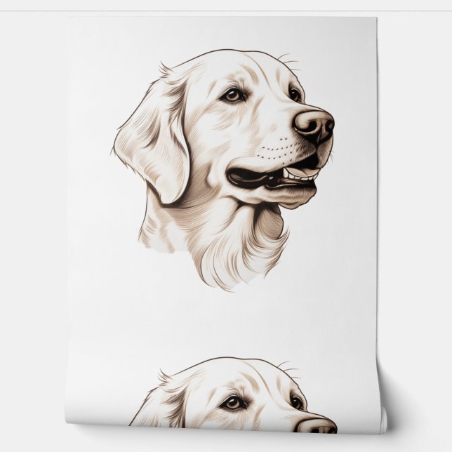 Golden Retriever  2 Wallpaper (Unrolling)