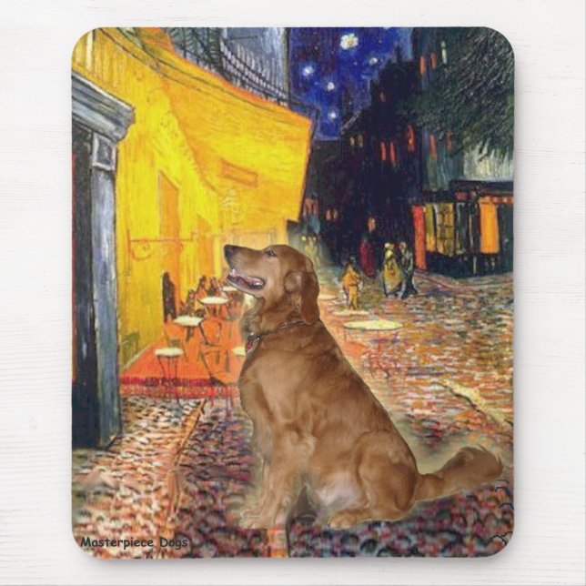 Golden Retriever 3 - Terrace Cafe Mouse Mat (Front)