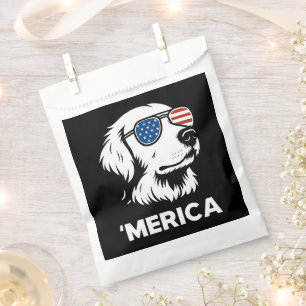 Golden Retriever 4th Of July Merica Favour Bags