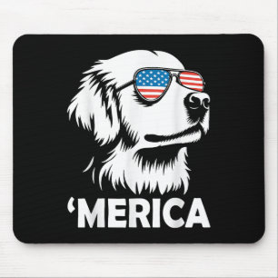 Golden Retriever 4th Of July Merica T-shirt.png Mouse Mat