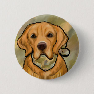 Golden Retriever 6 Cm Round Badge