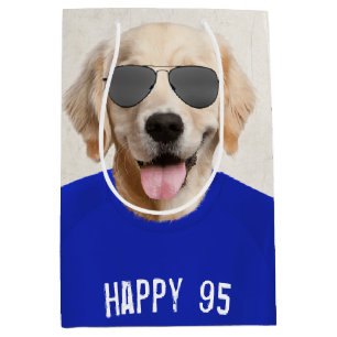 Golden Retriever 95th Birthday Medium Gift Bag