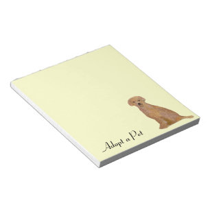 Golden Retriever Adopt Pet Notepads