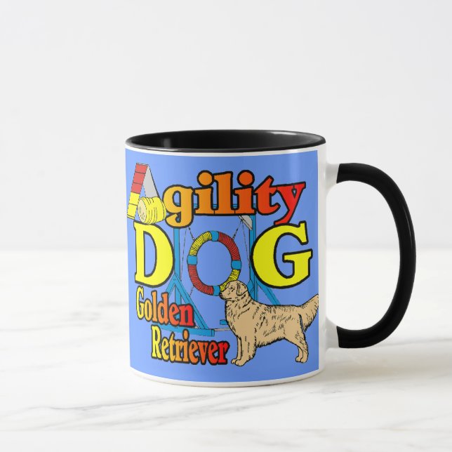 Golden Retriever Agility Gifts Mug (Right)