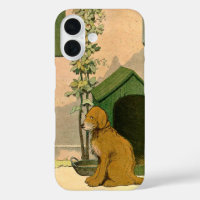 Golden Retriever and Dog House