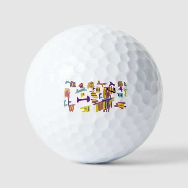 Golden Retriever and love Golf Balls (Front)