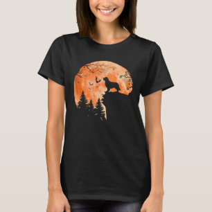 Golden Retriever And Moon Silhouette Dog Lover T-Shirt