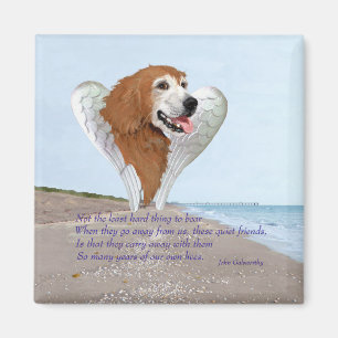 Golden Retriever Angel Magnet
