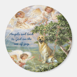 Golden Retriever Angel Magnet