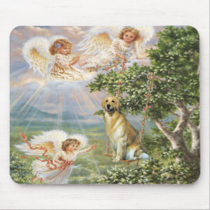 Golden Retriever Angel Mousepad