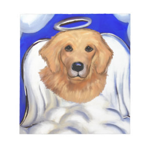 Golden Retriever Angel Notepad