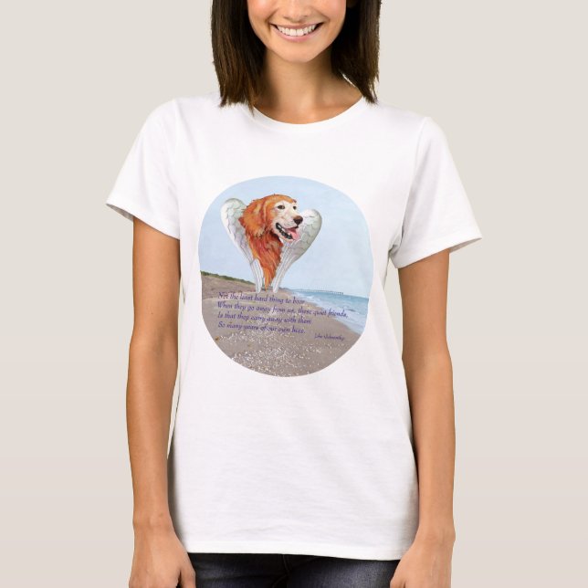 Golden Retriever Angel T-Shirt (Front)