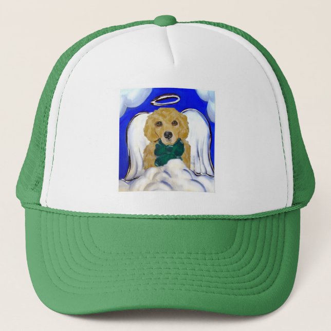 Golden Retriever Angel Trucker Hat (Front)