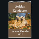 Golden Retriever Annual Calendar 2018<br><div class="desc">Golden Retriever Annual Calendar 2018</div>