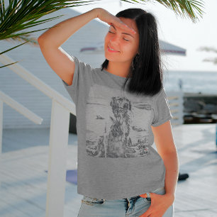 Golden Retriever Art Best Mom Ever T-Shirt