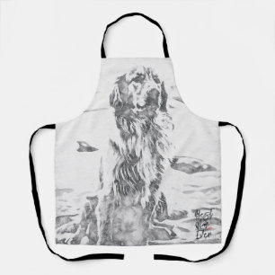 Golden Retriever Art Best Mum Ever Apron