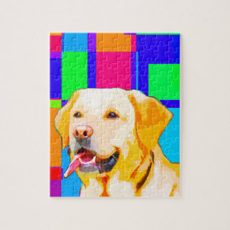 Golden Retriever Art Jigsaw Puzzle