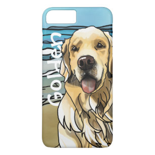 Golden Retriever at Beach (Add Pet Name) iPhone 8 Plus/7 Plus Case