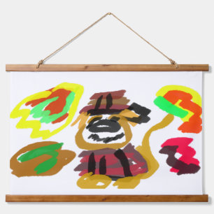 Golden retriever Autumn Hanging Tapestry