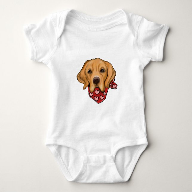 Golden Retriever Baby Bodysuit (Front)
