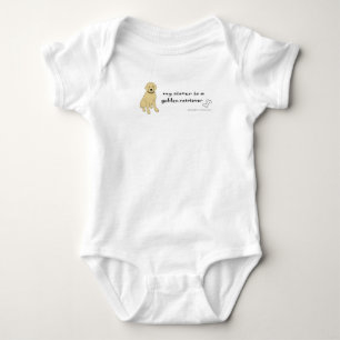 golden retriever baby bodysuit