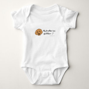 golden retriever baby bodysuit