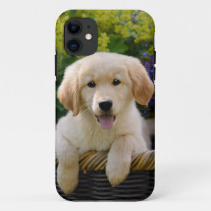 Golden Retriever Baby Dog Puppy Funny Pet Photo -- iPhone 11 Case