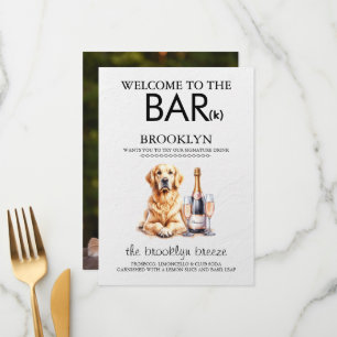 Golden Retriever Bar Menu