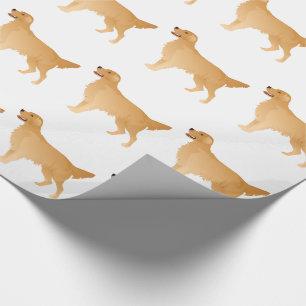 Golden Retriever Basic Breed Design Wrapping Paper