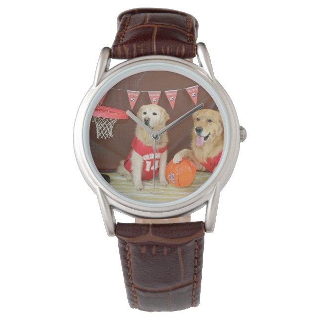 Golden Retriever Basketball Game Watch (Front)