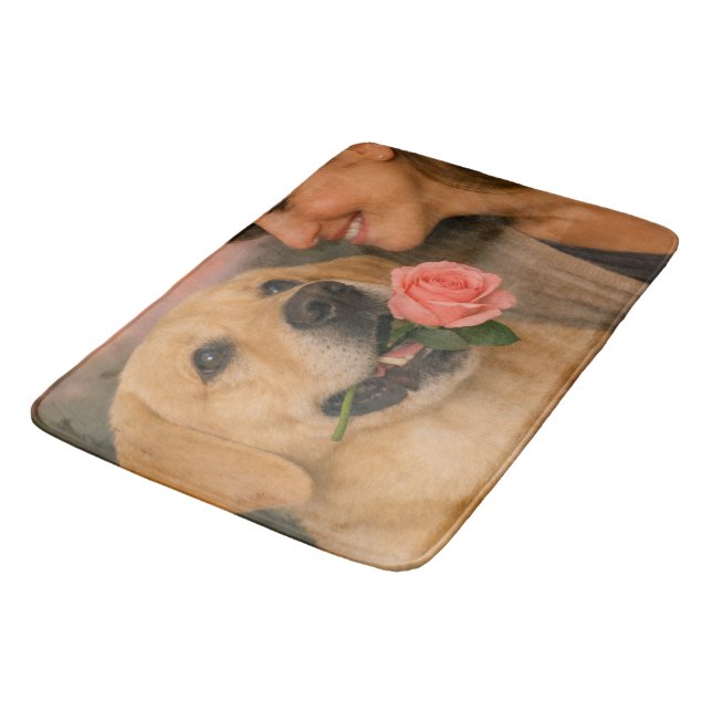 Golden Retriever Bath Mat – Pet Art (Angled)