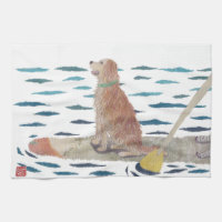 Golden Retriever, Beach Dog, Paddle Board