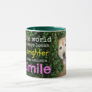 Golden Retriever Behind A Smile Mug