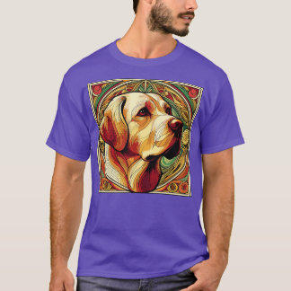 Golden Retriever Beloved Breed In Art Nouveau Styl T-Shirt