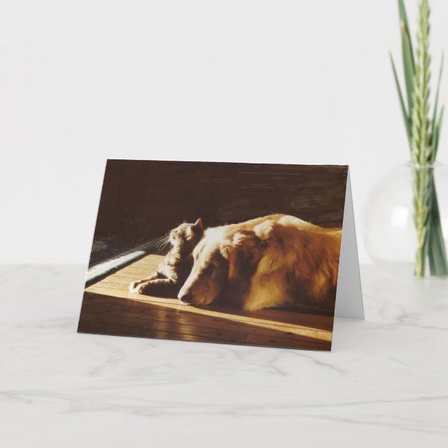 Golden Retriever Best Buddies Card (Front)