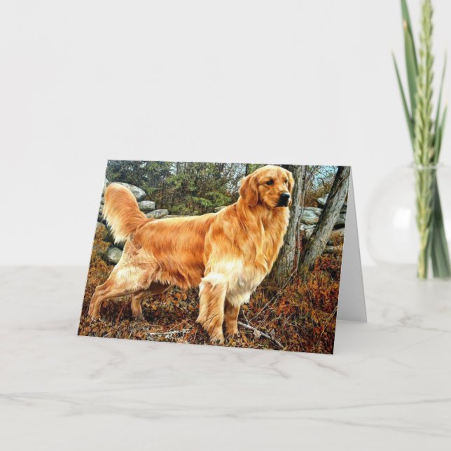 Golden Retriever Big Boy Greeting Card (Front)