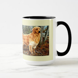 Golden Retriever Big Boy Ringer Mug