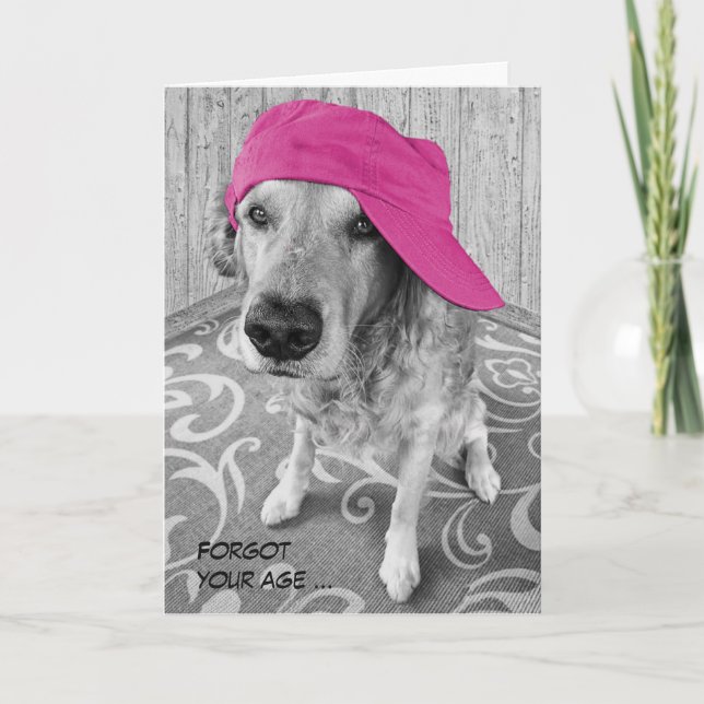 Golden Retriever Birthday Card (Front)