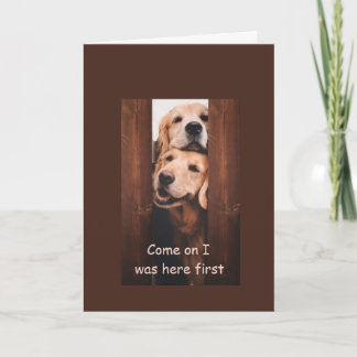 Golden Retriever Birthday Card
