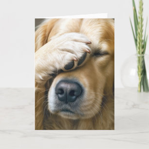 Golden Retriever Birthday Humor Card