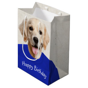 Golden Retriever Birthday Humour Medium Gift Bag