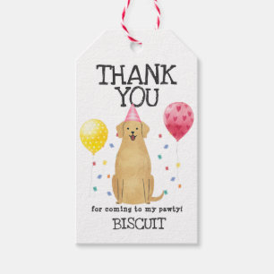 Golden Retriever Birthday Thank You Favour Gift Ta Gift Tags