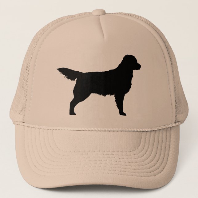 Golden Retriever (black) Trucker Hat (Front)
