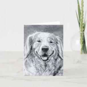Golden Retriever Blank Note Card