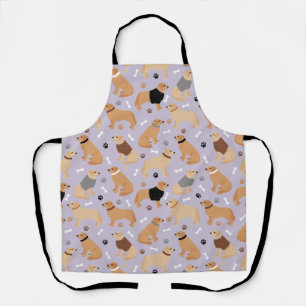 Golden Retriever Bones and Paws Apron