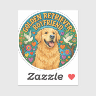 Golden Retriever Boyfriend Funny Retro Dog Lover